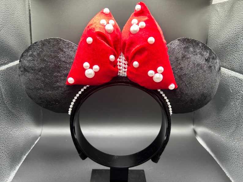 Handmade light-up mouse ear headband with fairy lights