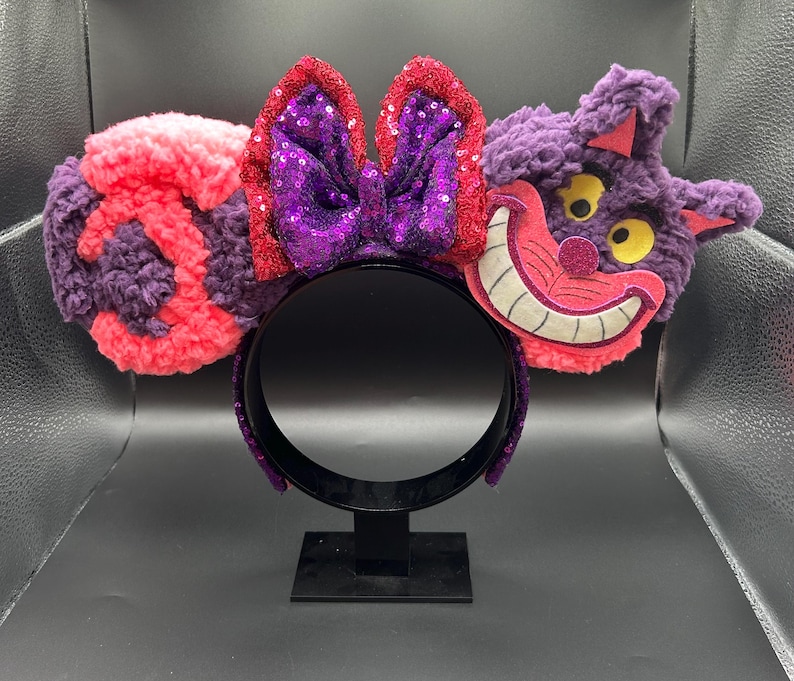 Handmade glow-in-the-dark mouse ear headband
